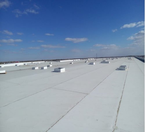 Latest company case about 55,000㎡ PVC waterproof membrane applied to the roof project of Horqin Cattle Industry Factory in Inner Mongolia