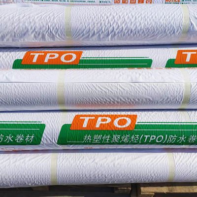Good price Fleece Backed TPO Waterproof Membrane Roofing For Concrete Roof online
