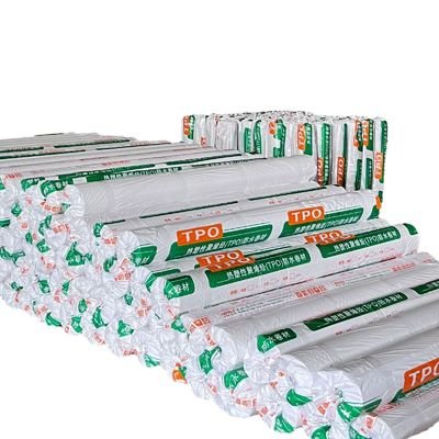 Good price Mechanical Fixation 1.2mm  TPO Waterproof Membrane For Roof Strong Tensile Performance online