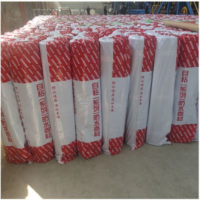 Good price Basement 1m Width Self Adhering Sheet Waterproofing With Low Temperature Flexibility No Crack At -20°C -4°F online