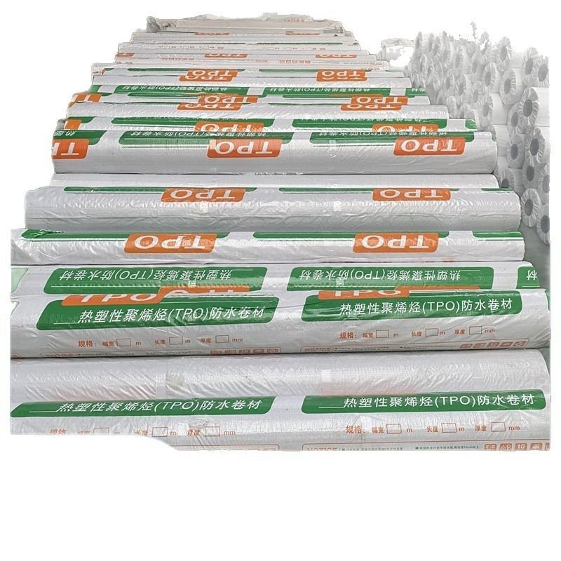 High Tensile Strength Tpo Single Ply Roofing Membrane Heat Resistance And Durability