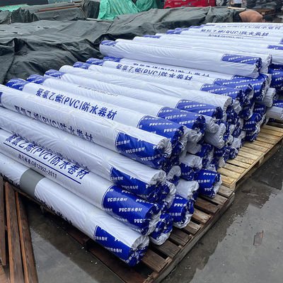 quality Waterproof White Pvc Roofing Membrane 20m Length 1.2mm Or 1.5mm Or 2.0mm Chemical Resistance factory