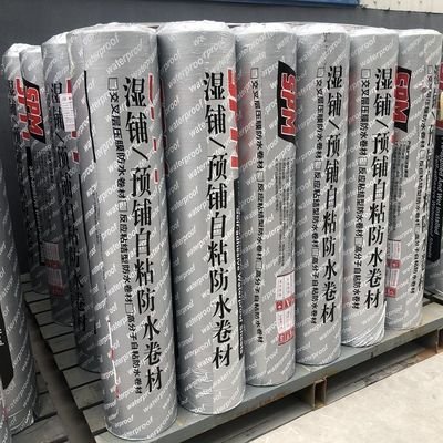 quality 1.2mm * 20m * 1m Economical And Practical Self Adhesive Membrane Roofing For Residential Roofs factory