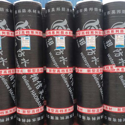 quality Black Hot Melt  Modified Bitumen Roofing Membrane 2 Ply Sbs Roofing 10m Length factory