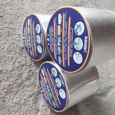 quality 1.2mm Reinforced Butyl-Aluminum Roll  Integrated Sealing System for Old Steel Roof Renewal factory