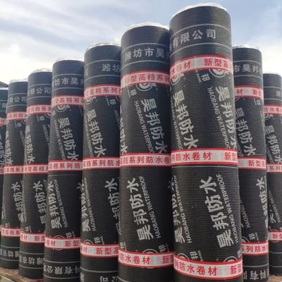 Sbs Waterproof Modified Bitumen Roofing Membrane With 3mm Thickness 10m Length Longitudinal 450N/50mm Tensile Strength