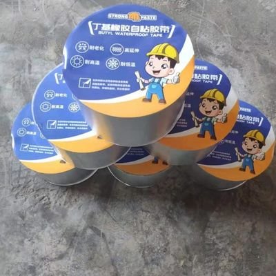 Roll Material Butyl Sheet Waterproofing Membrane High Peel Strength ≥1.5 N/Mm