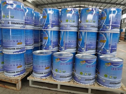 25kg/Barrel Iron Red Thixotropic Polyurethane Waterproofing Coating For Vertical Surfaces
