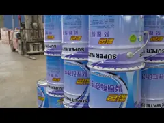 25kg/Barrel Iron Red Thixotropic Polyurethane Waterproofing Coating For Vertical Surfaces